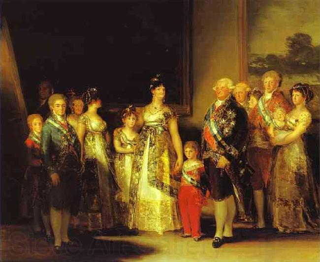 Francisco Jose de Goya Charles IV and His Family Norge oil painting art